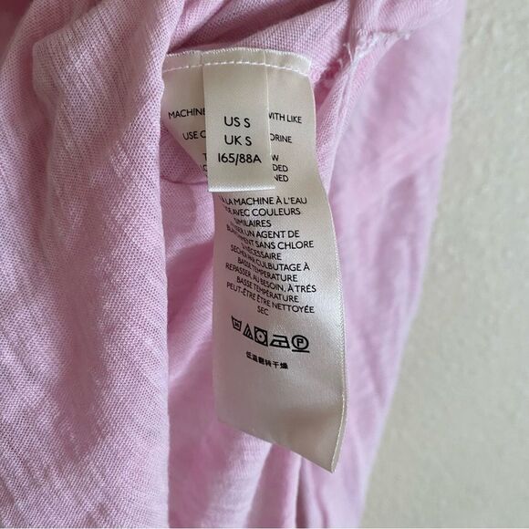 Free People On My Mind V-Neck Shirt in Flower Trail (Pink) - Picture 5 of 5
